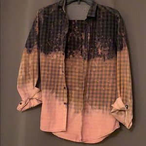 Cool spin on the flannel, bleached 3 tone